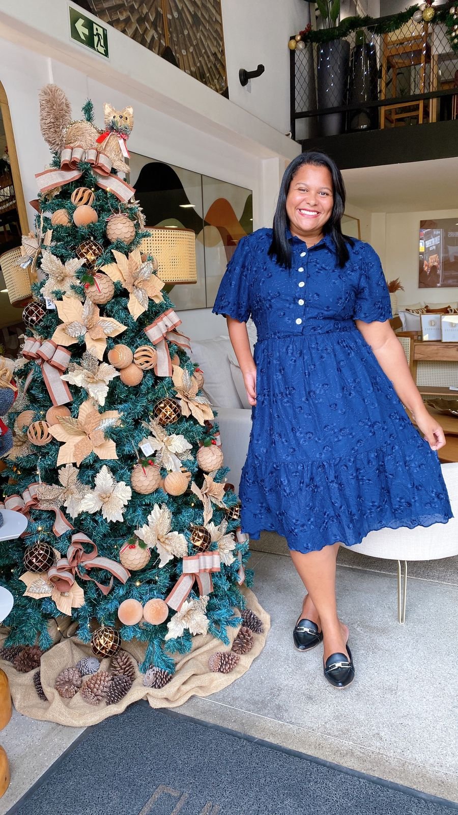 Vestido lese bordado