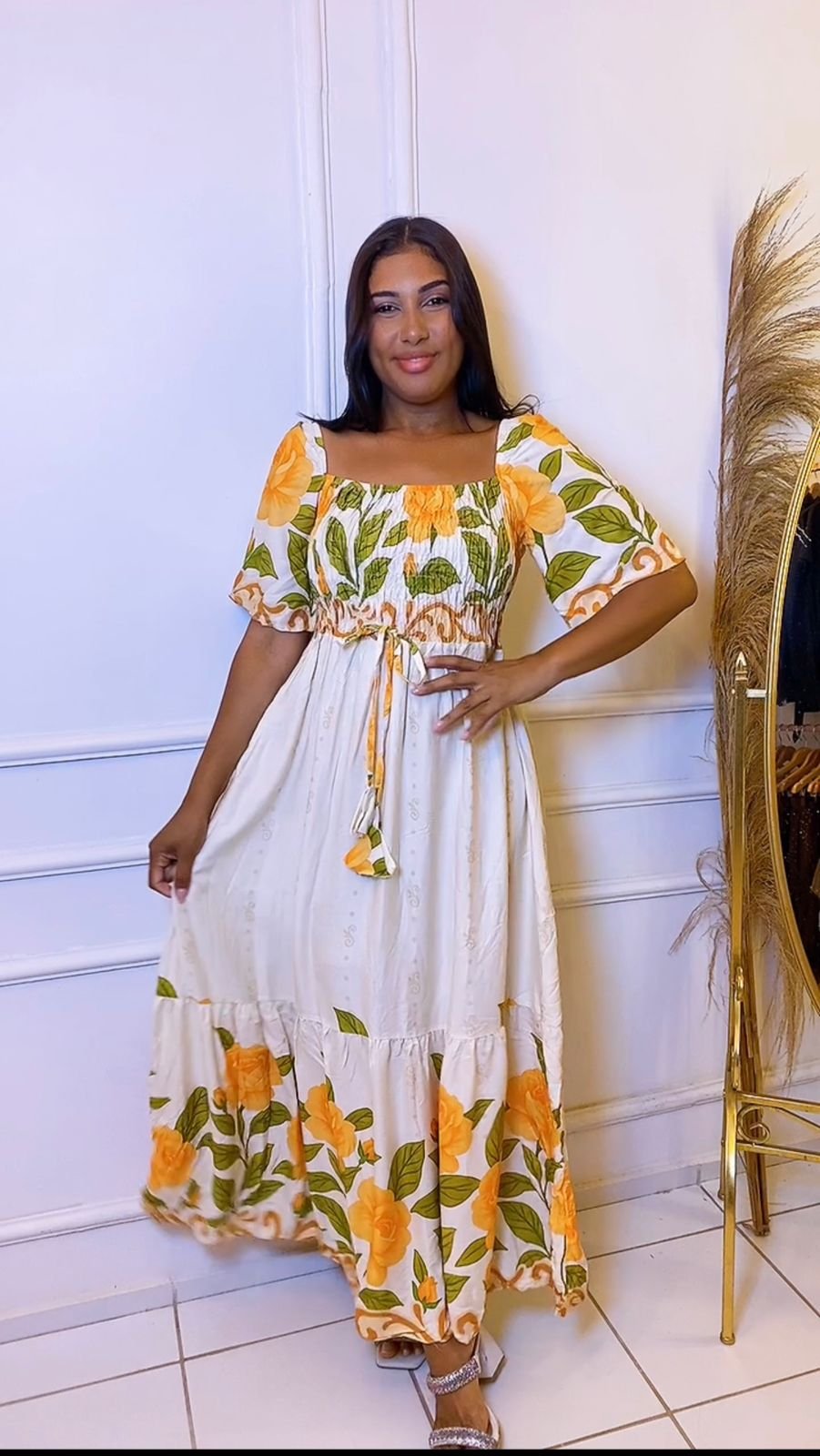 Vestido estampado floral