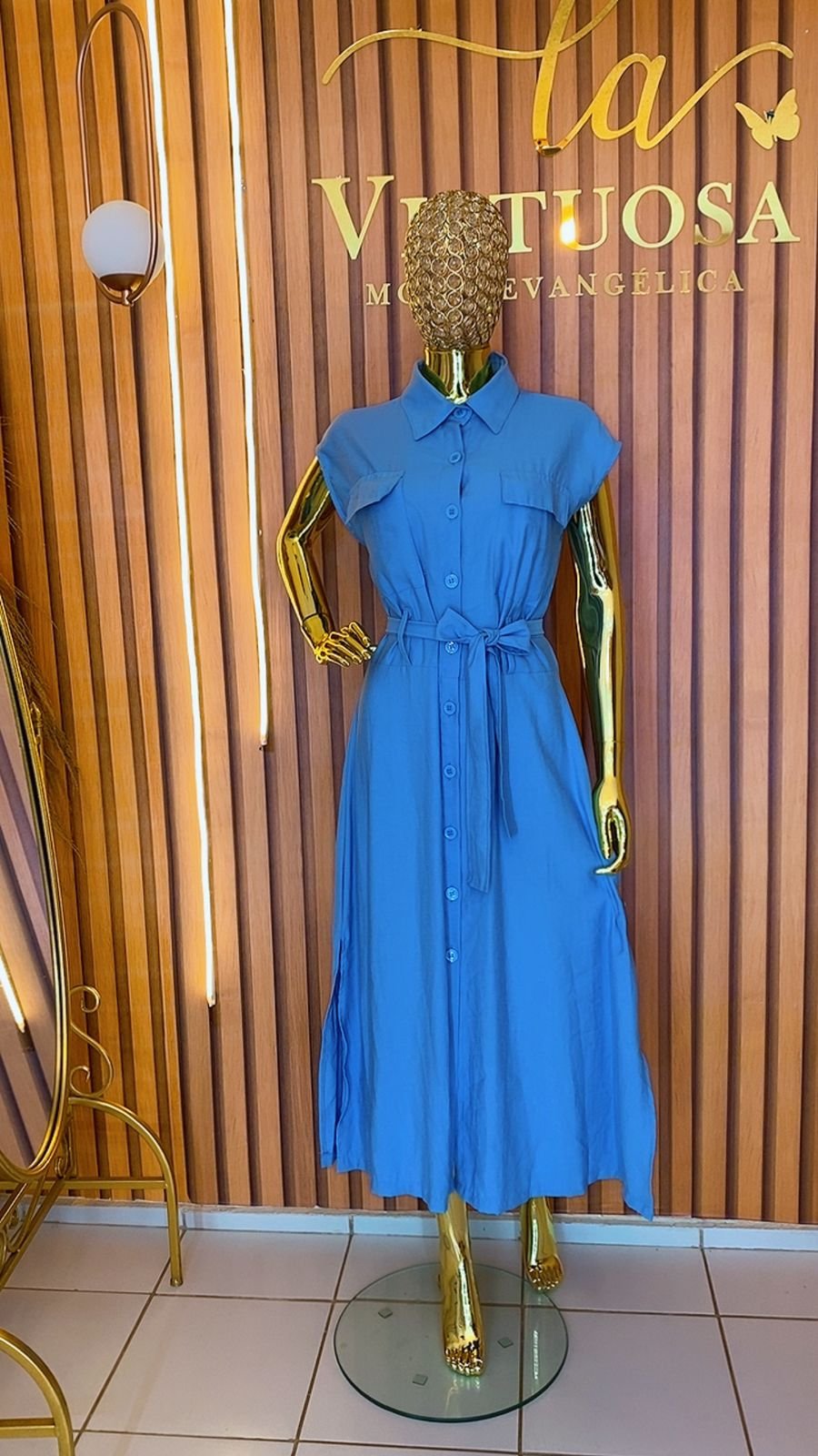 Vestido sensorial azul